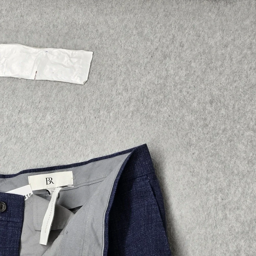 Banana Republic Men Pants 36W 30L Blue Linen Polyester Dress Pants 30